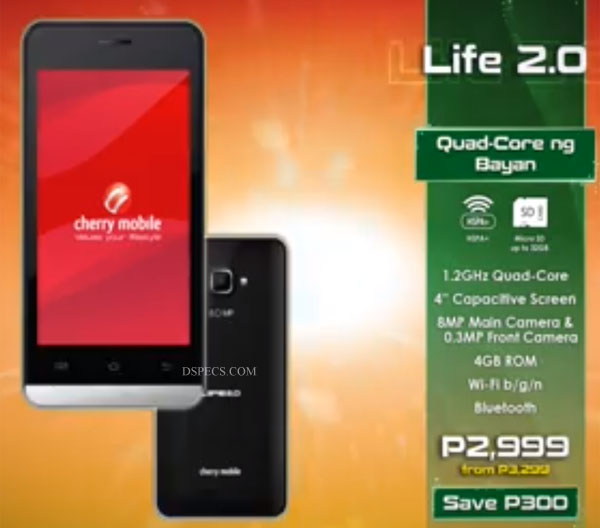 Cherry Mobile Life 2.0 Features and Specifications