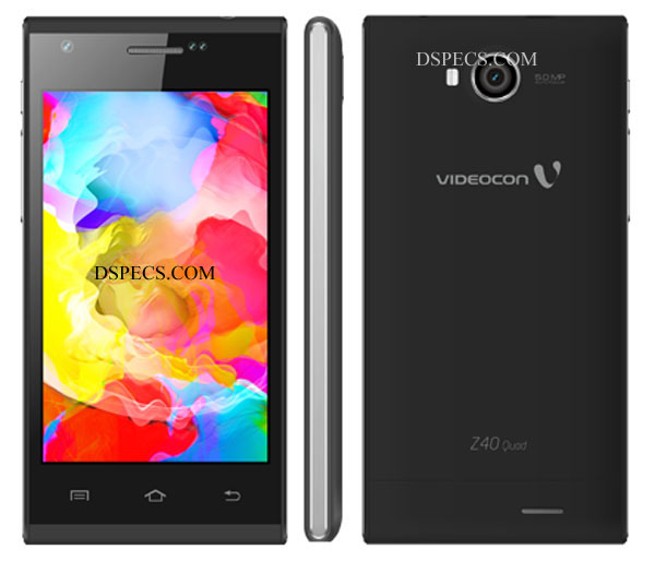 Videocon Infinium Z40 Quad Features and Specifications